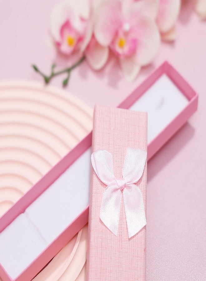 HOME ELEMENTS Cardboard 6Pcs Luxury Jewellery Gift Box Set with Lids & Bows Display Cases,Bowknot Gift Box,Decorative Present Boxes for Necklace,Ring,Bracelet,Earrings(6 Colour,21x4x2.5cm),Assorted - Image 3